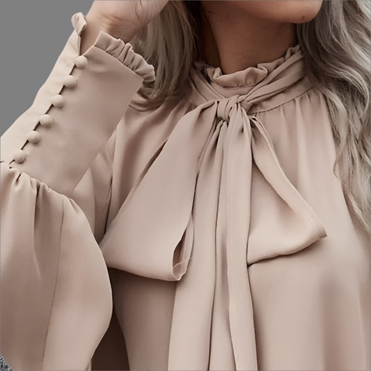 Blusa para Mujer con Lazo y Mangas largas