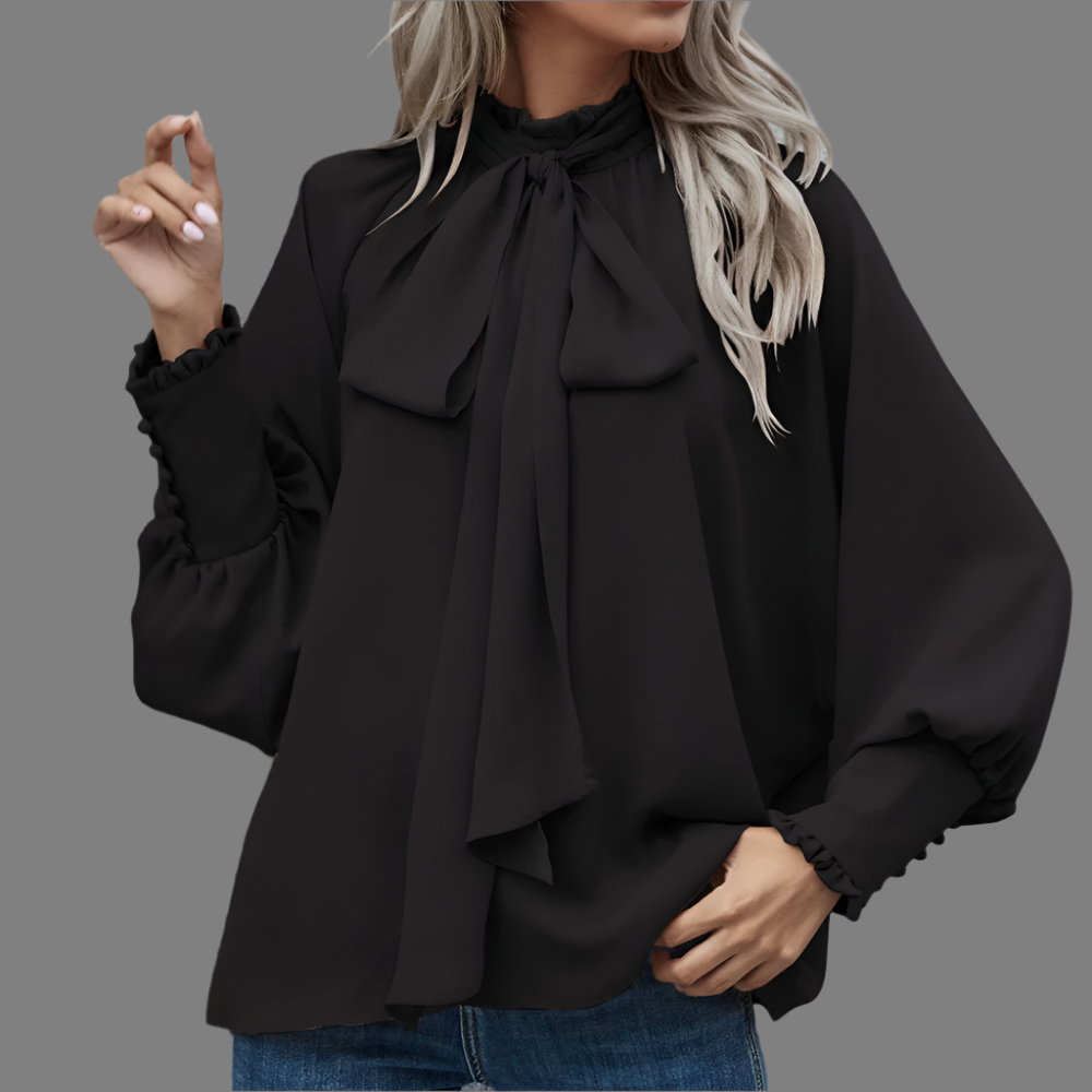 Blusa para Mujer con Lazo y Mangas largas