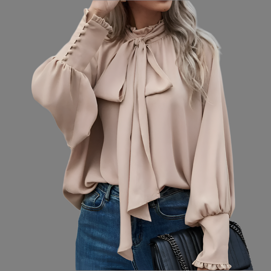 Blusa para Mujer con Lazo y Mangas largas