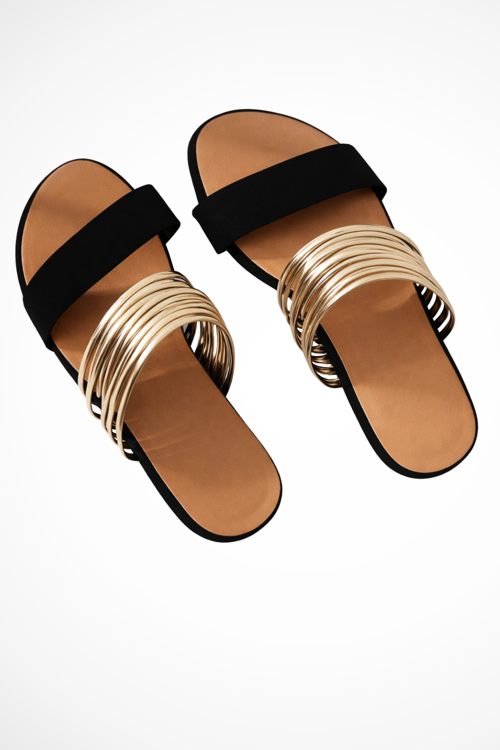 Sandalias  Planas Para Mujer con Detalles Metálicos