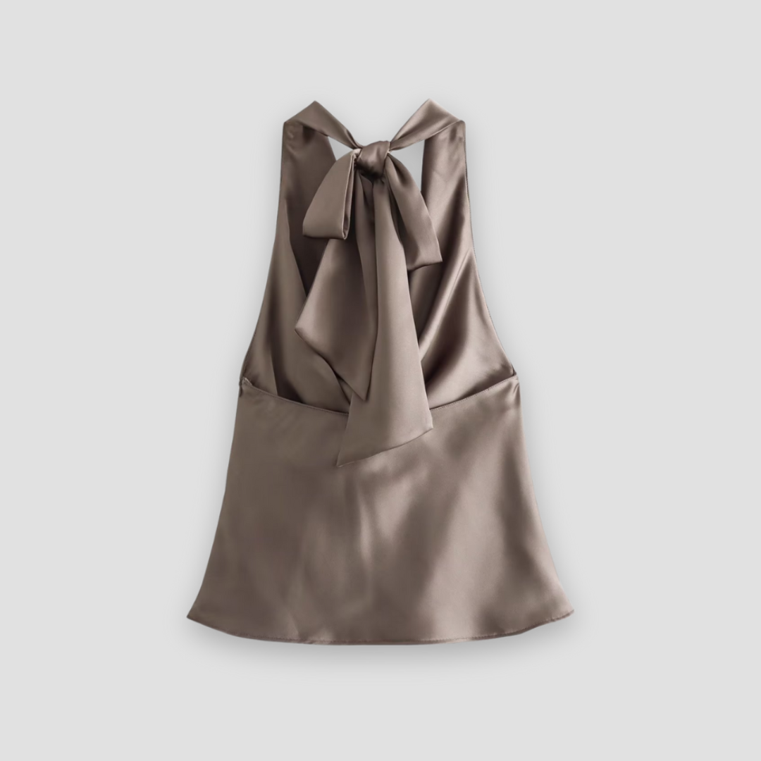 Top Halter con Tejido Suave y Elegante