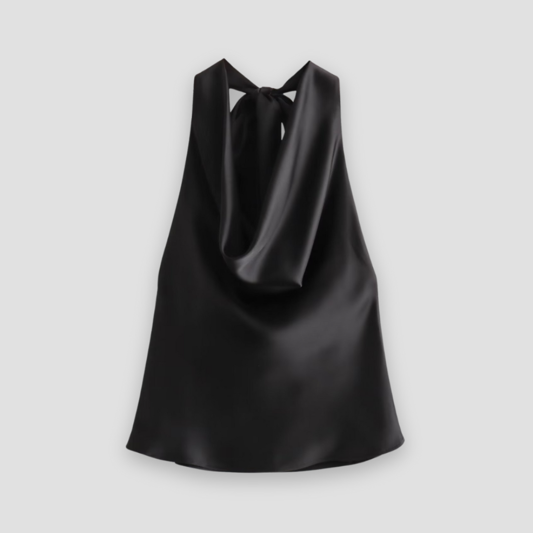 Top Halter con Tejido Suave y Elegante