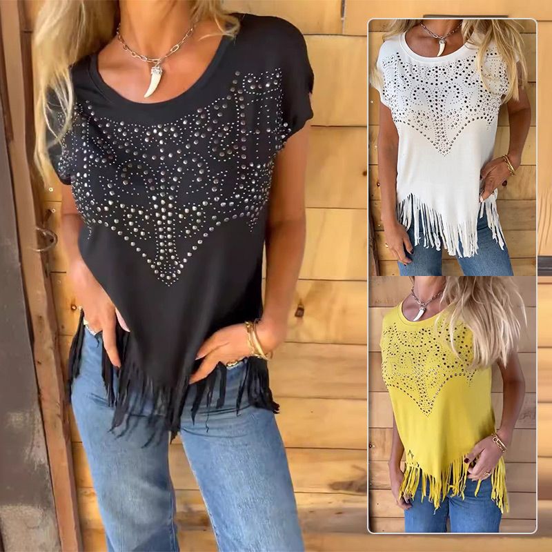 Top Corto con Flecos Estilo Cowboy